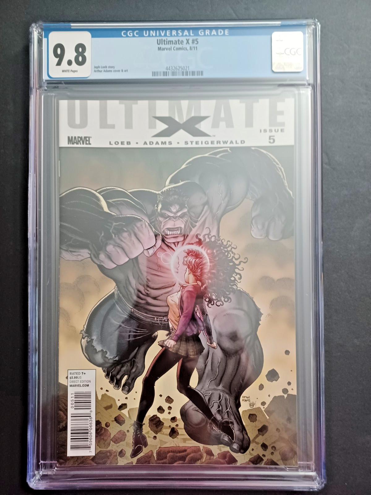 Ultimate X #5 Arthur Adams Cover – Hulk – 2011 – CGC 9.8