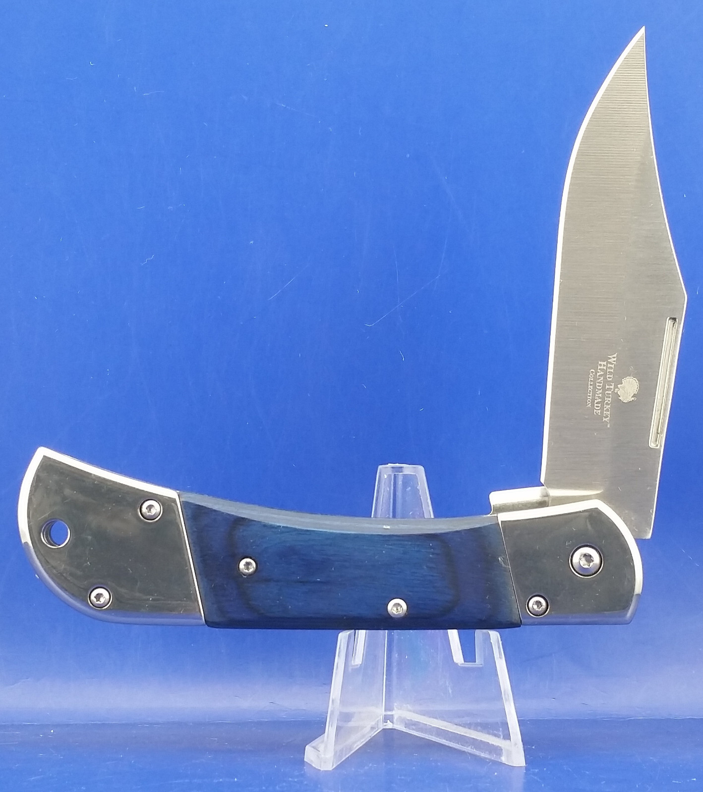 WILD TURKEY HANDMADE SPRING ASSISTED KNIFE WTH-1263BL