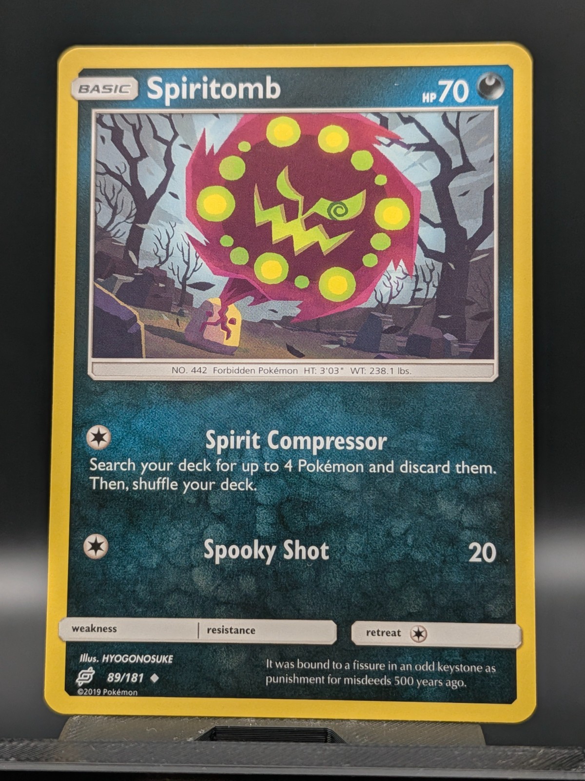Spiritomb Uncommon SM – Team Up 89/181 NM Pokemon A01-3