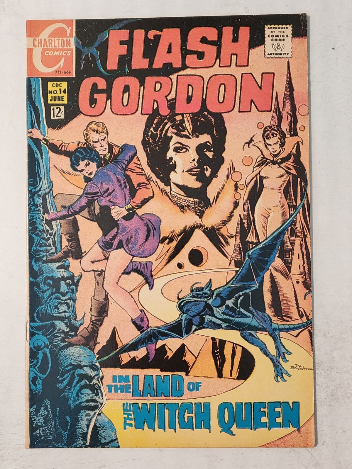 Flash Gordon #14 1969 Charlton Comics Pat Boyette Cover