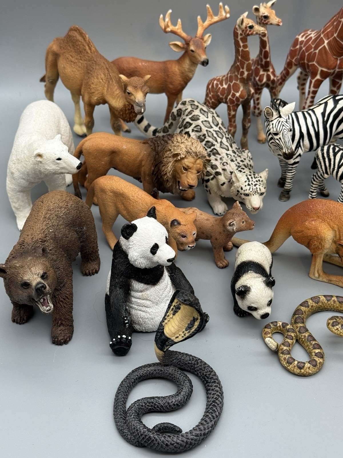 Schleich Mojo Wild Animals Large Mixed Lot Of 34 Collectible Safari Jungle EUC