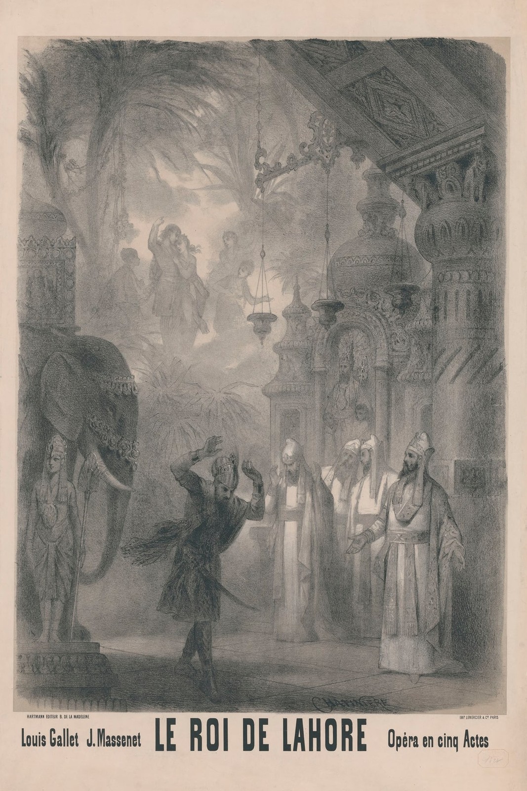 Le Roi de Lahore 🎭 Opera Poster – 24×36” – Premium 💎 Art Print 200GSM paper