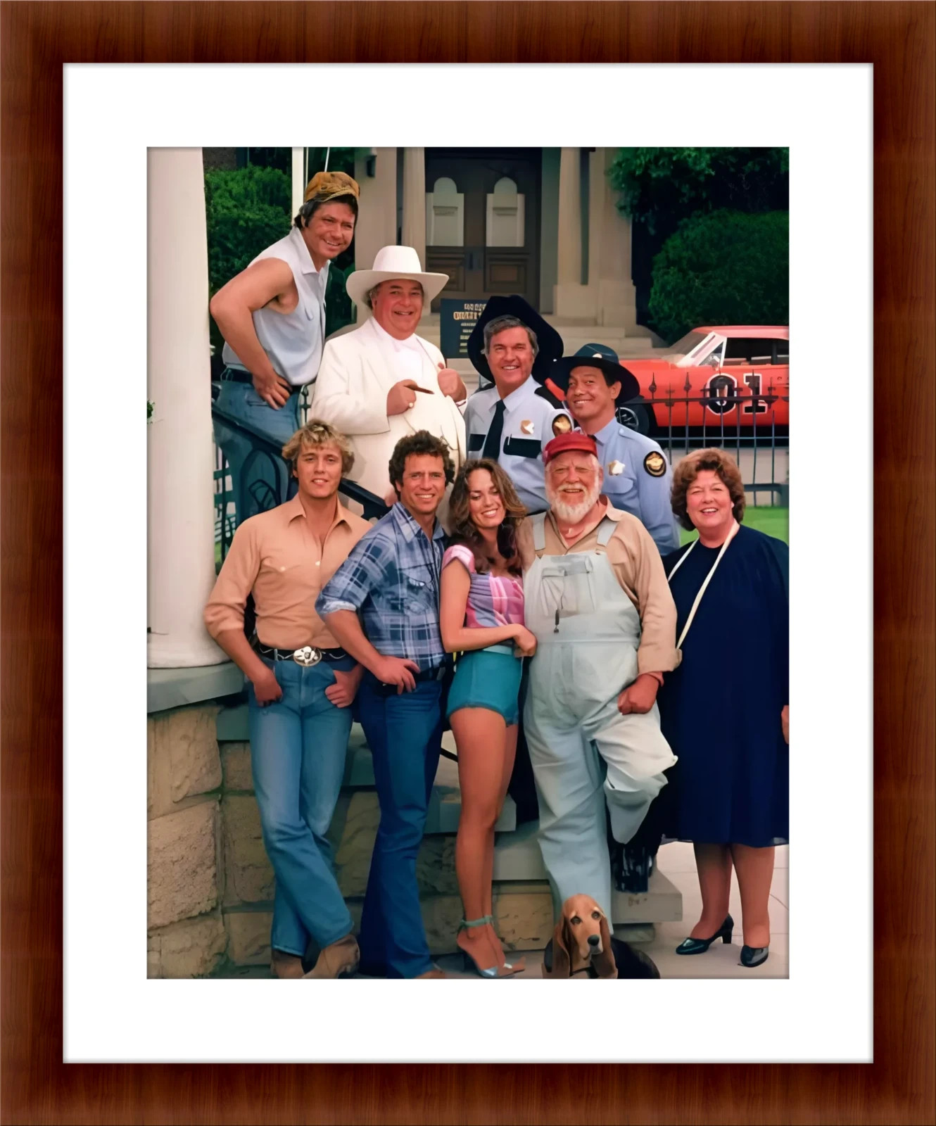Dukes Of Hazzard Cast 8.5 x 11 Color Unframed Collectable Photograph