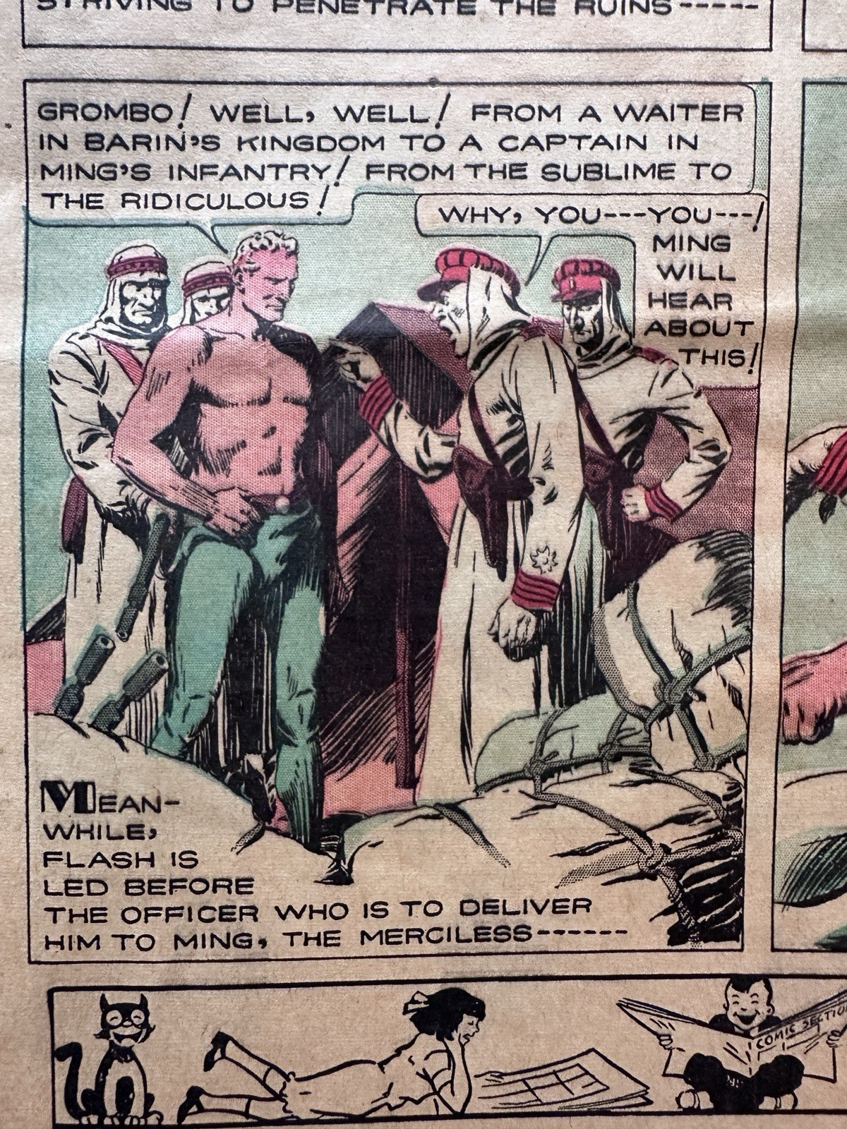 1937 Flash Gordon Sunday Comic Section San Diego Union Oct 17 Prewar