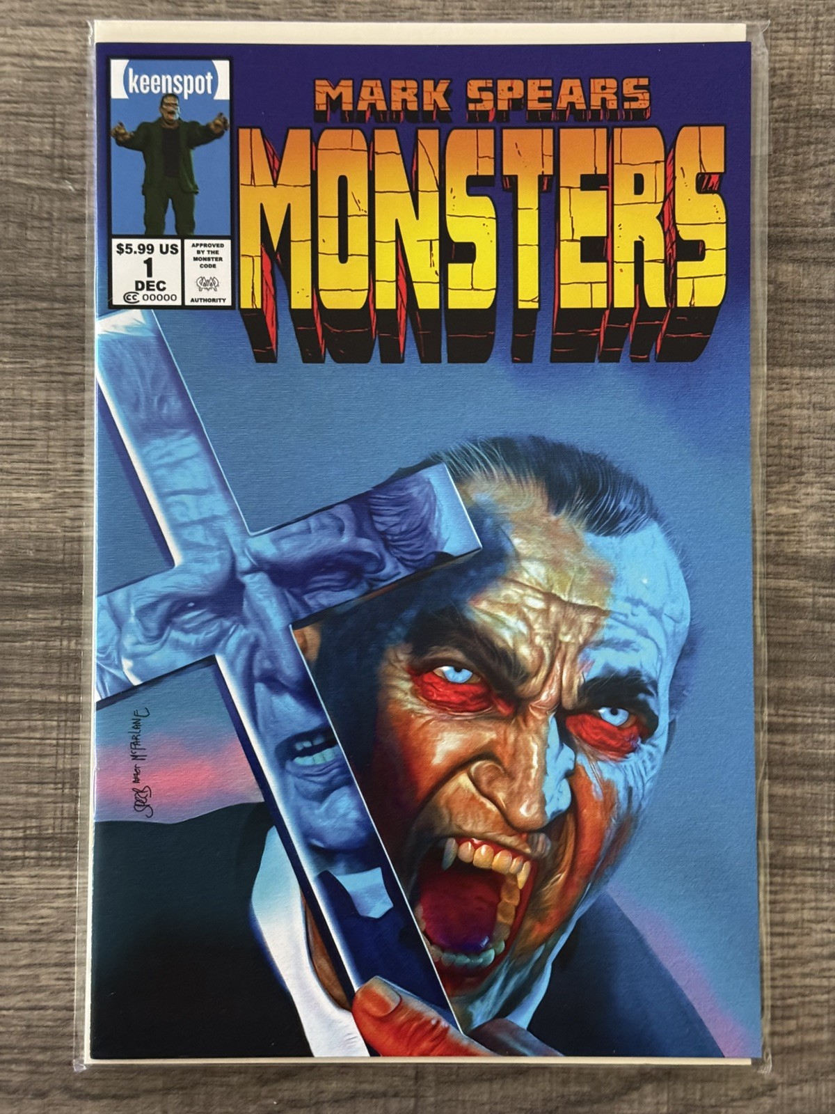MARK SPEARS MONSTERS #1 Cover D Incredible Hulk 340 McFarlane Homage – Rare