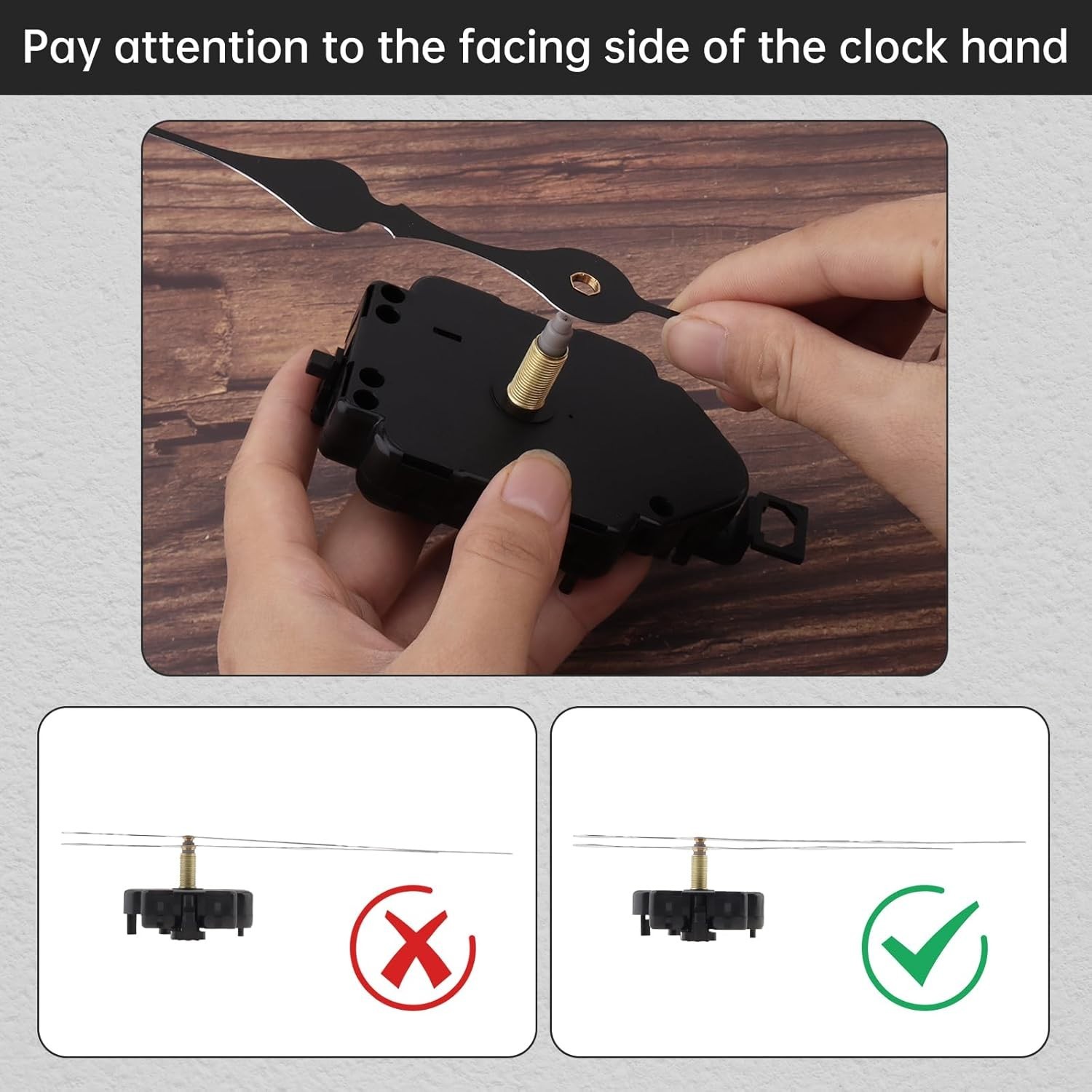 Versatile Quartz Pendulum Clock Movement with Clock Hands & Metal Hook Included