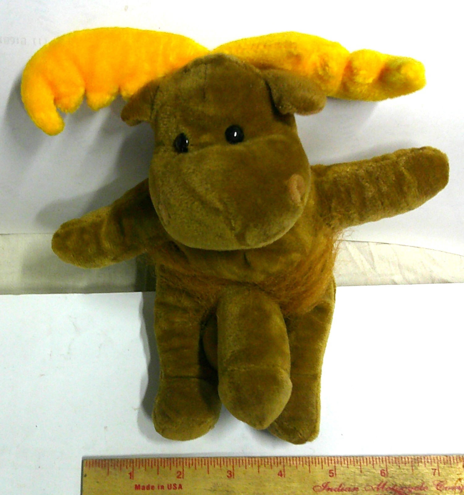 adult stuffed animal w/penis moose “weanie baby” novelty beanie doll- 9″