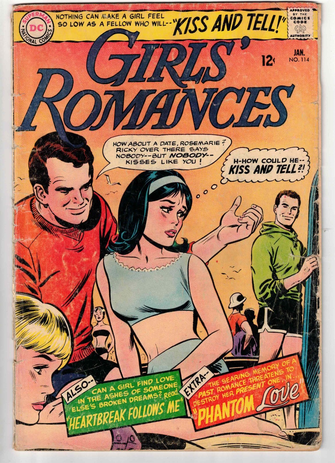 GIRLS ROMANCES #114 1966 JOHN ROMITA ART DC SILVER AGE READER!