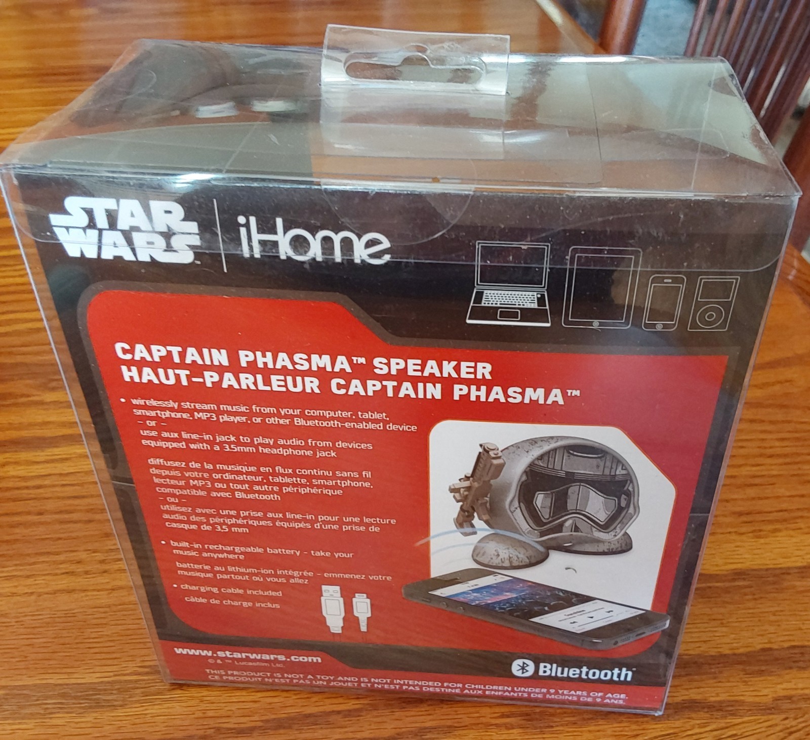 iHome Star Wars Bluetooth Captain Phasma Speaker NIP