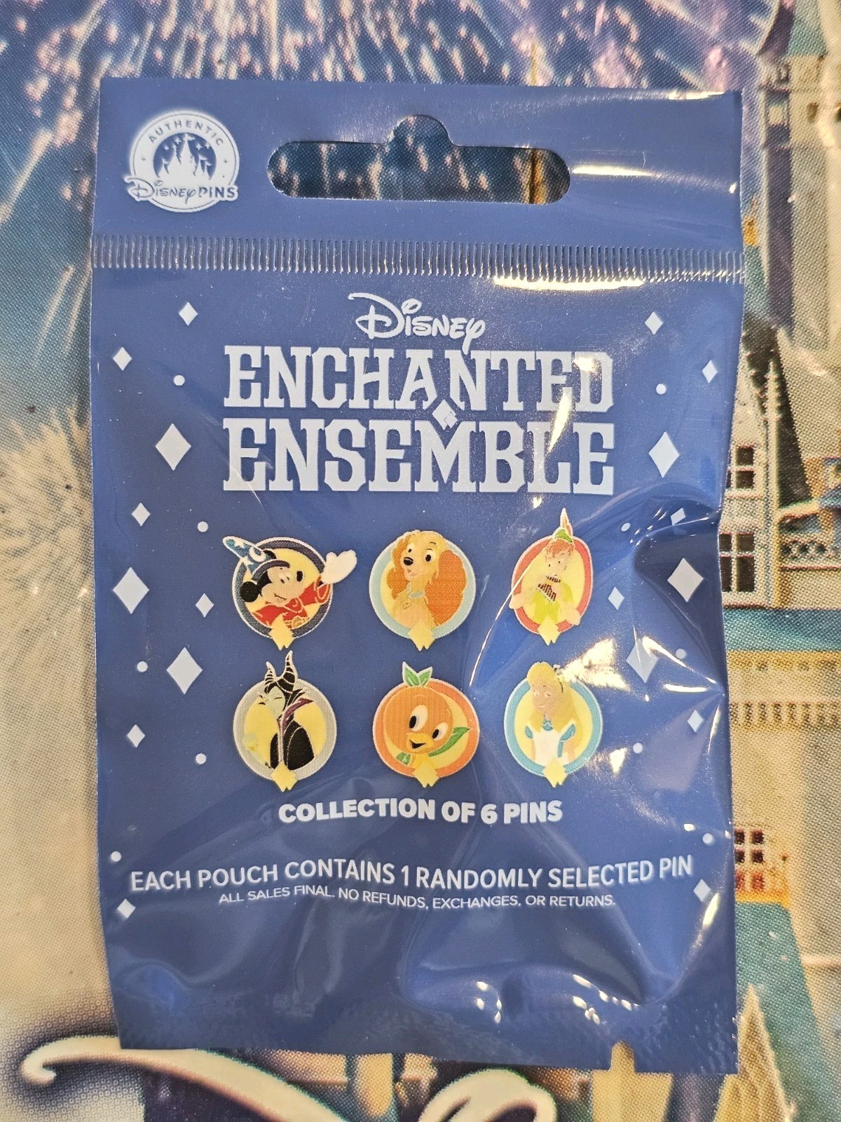 Disney Enchanted Ensemble 2026 Sealed Unopened Pin Pack New Dark Blue (1 Pin)
