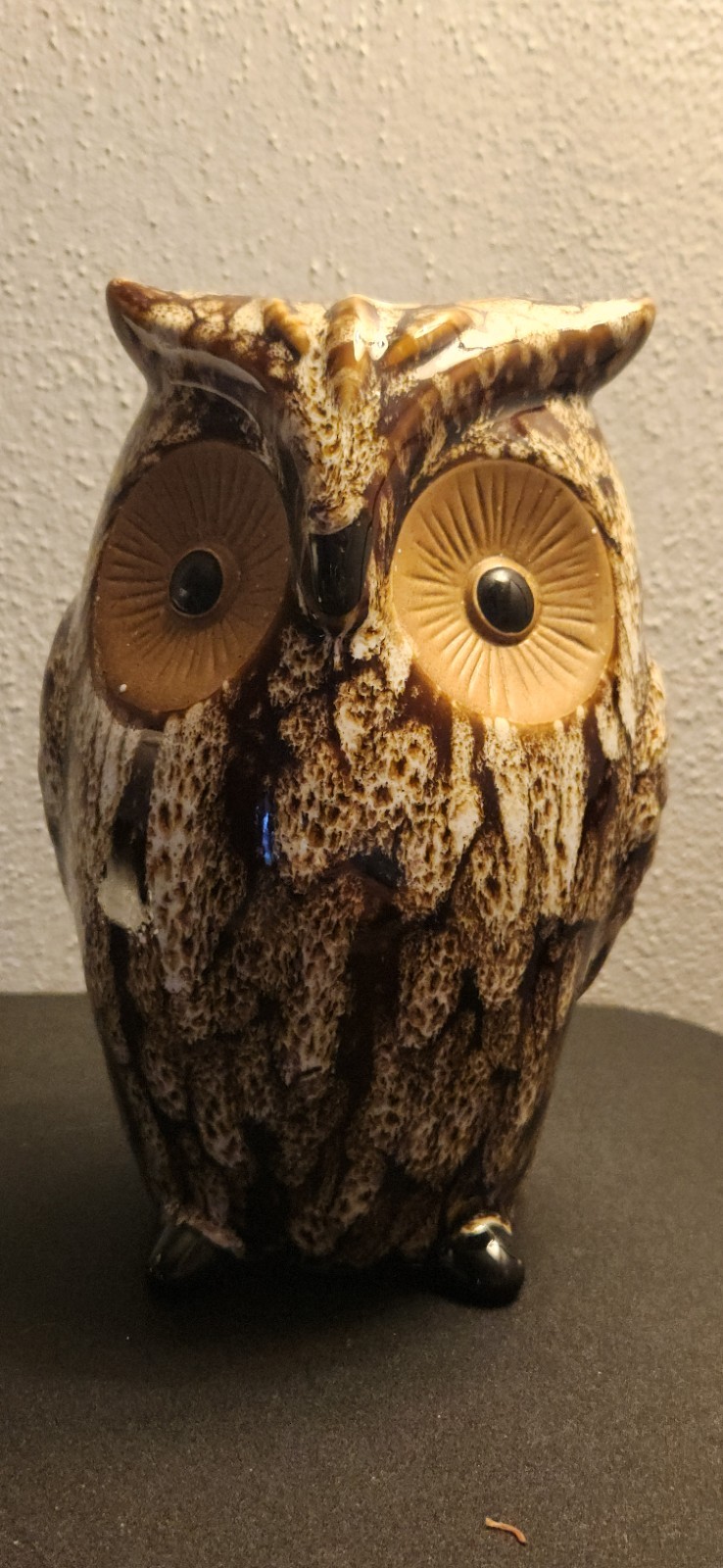 Brown Ceramic 8.75″ Owl Vase Sculpture Elegant Expressions Hosley