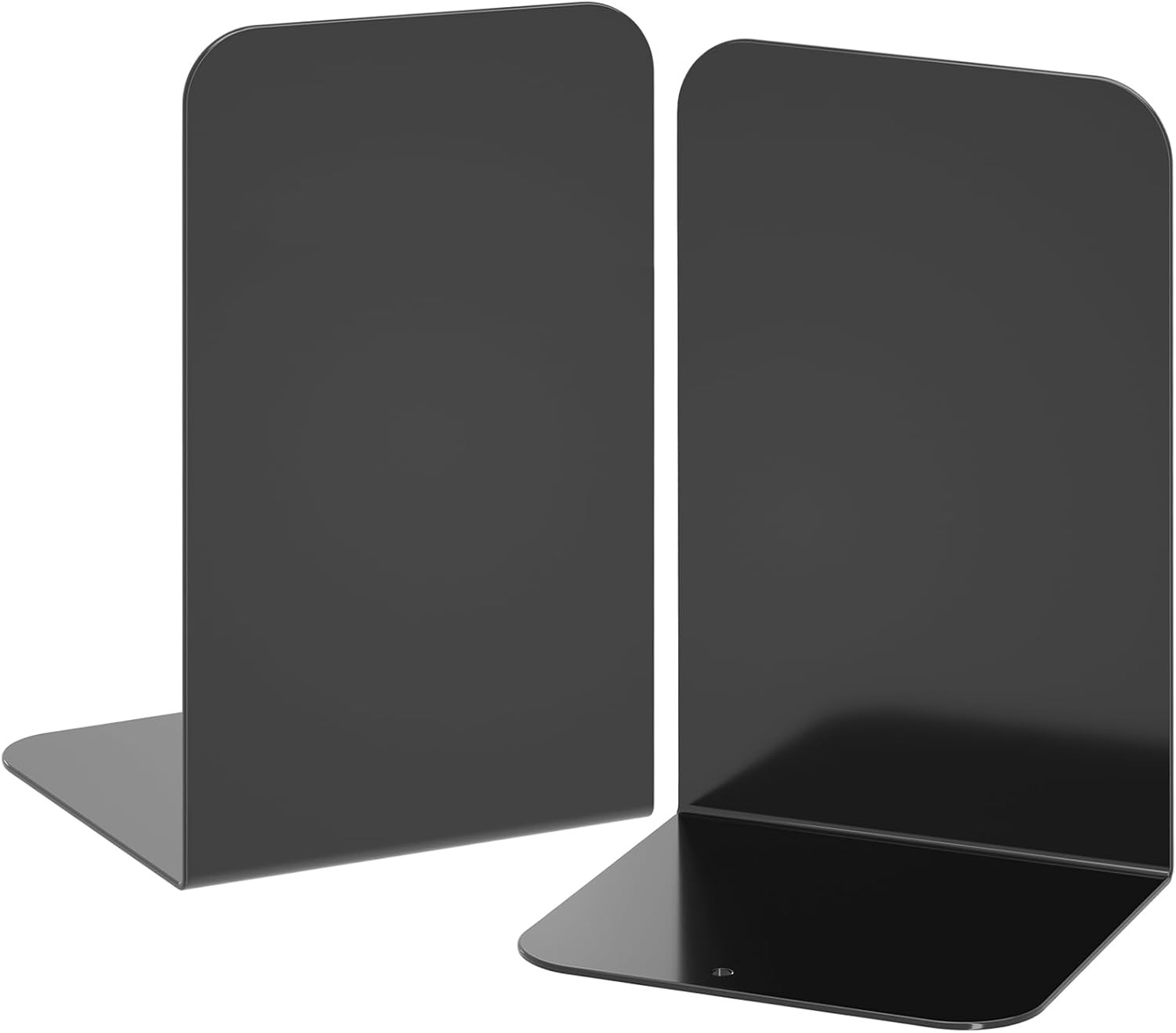 Metal Book Ends for Heavy Books Black Pair of Bookends for Shelves Book