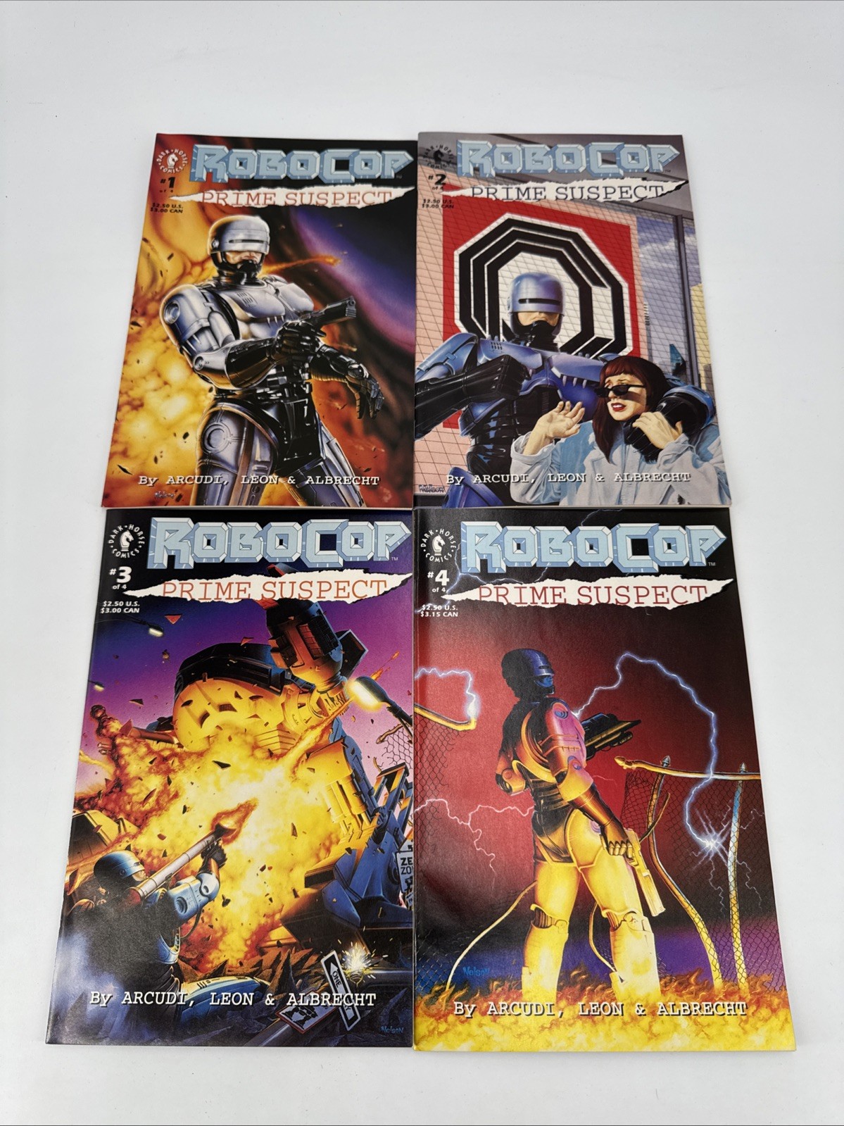 RoboCop: Prime Suspect #1-4 (1992 Dark Horse Comics) Complete Set 1 2 3 4