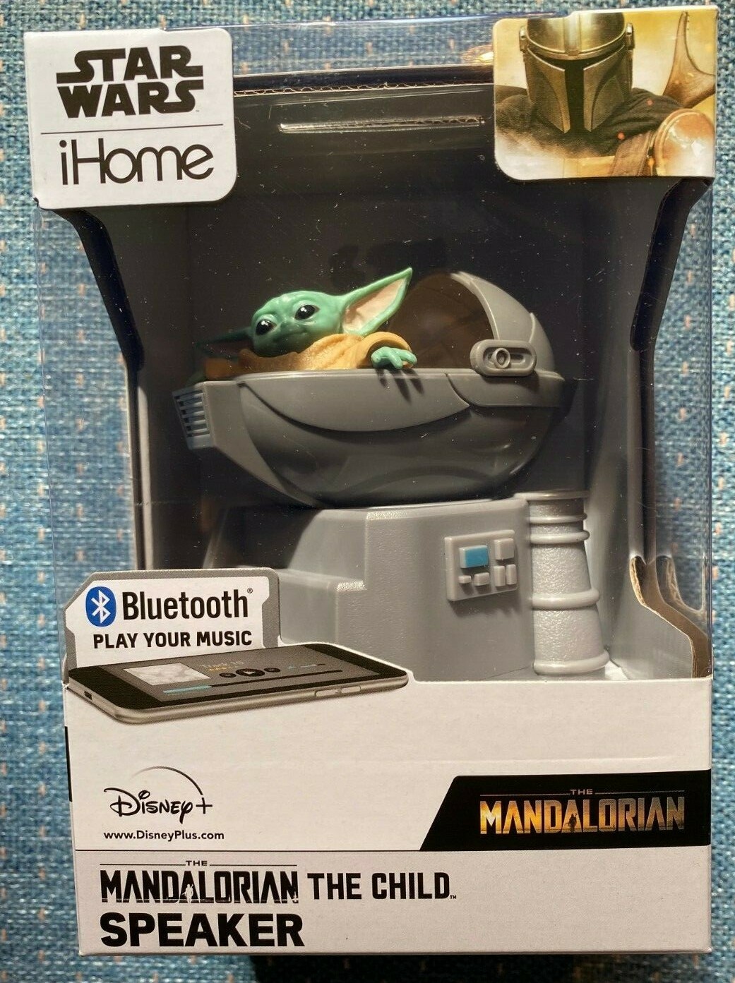 STAR WARS IHOME BLUETOOTH SPEAKER THE MANDALORIAN THE CHILD NEW MIB DISNEY