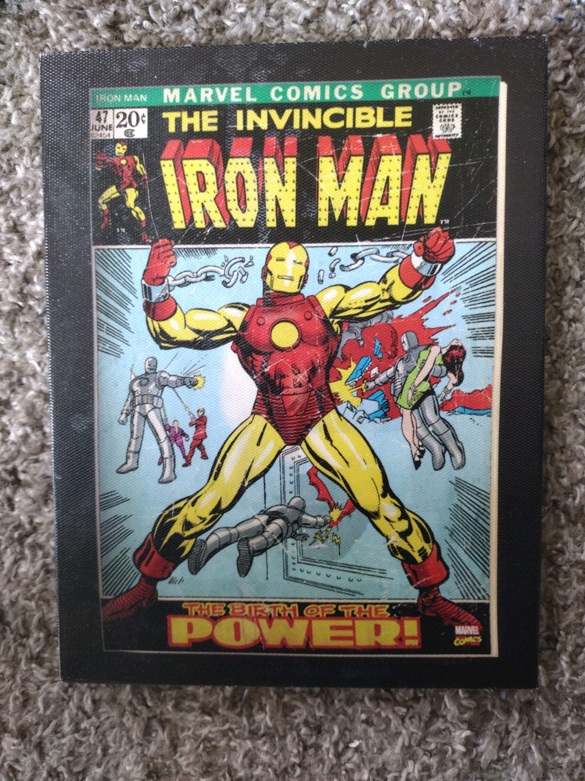 3 Piece Marvel Hulk, Capt America, Iron Man 6.5″ x 8.5″ Canvas Wall Art lot