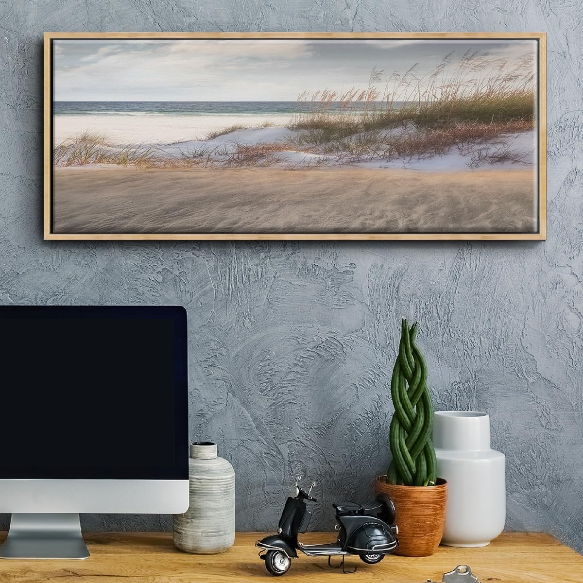 Renditions Gallery Beach Grass & Open Air Floater Frame Nature Prints 20″x50″
