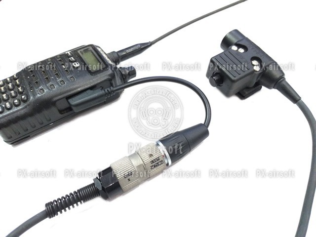 PRC U-283 to Kenwood Radio Adapter (u94 PTT MBITR PRC 148 152 Baofeng TRI TCA)