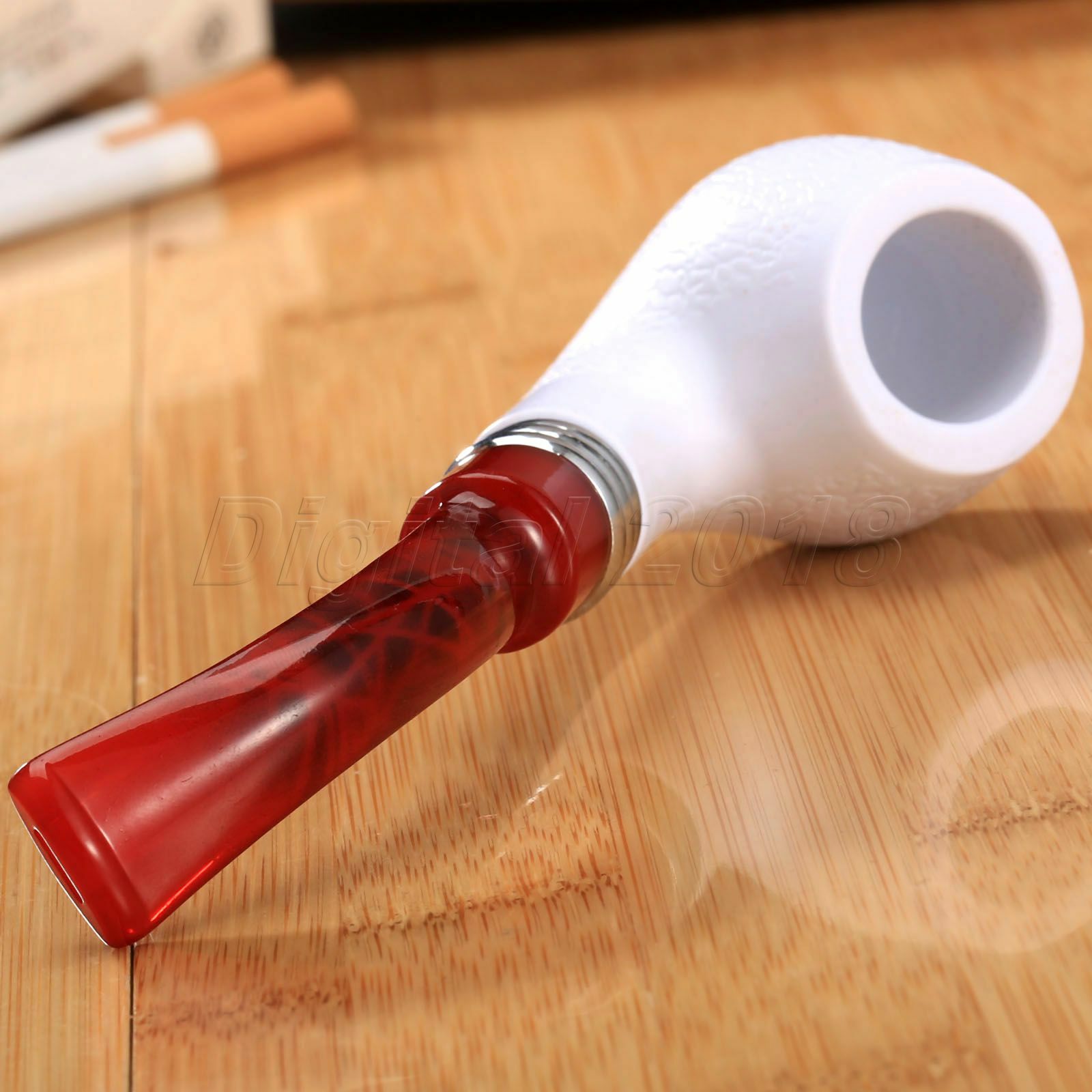 Useful Meerschaum Enchase Smoking Tobacco Cigarettes Cigar Pipe for Father Gift