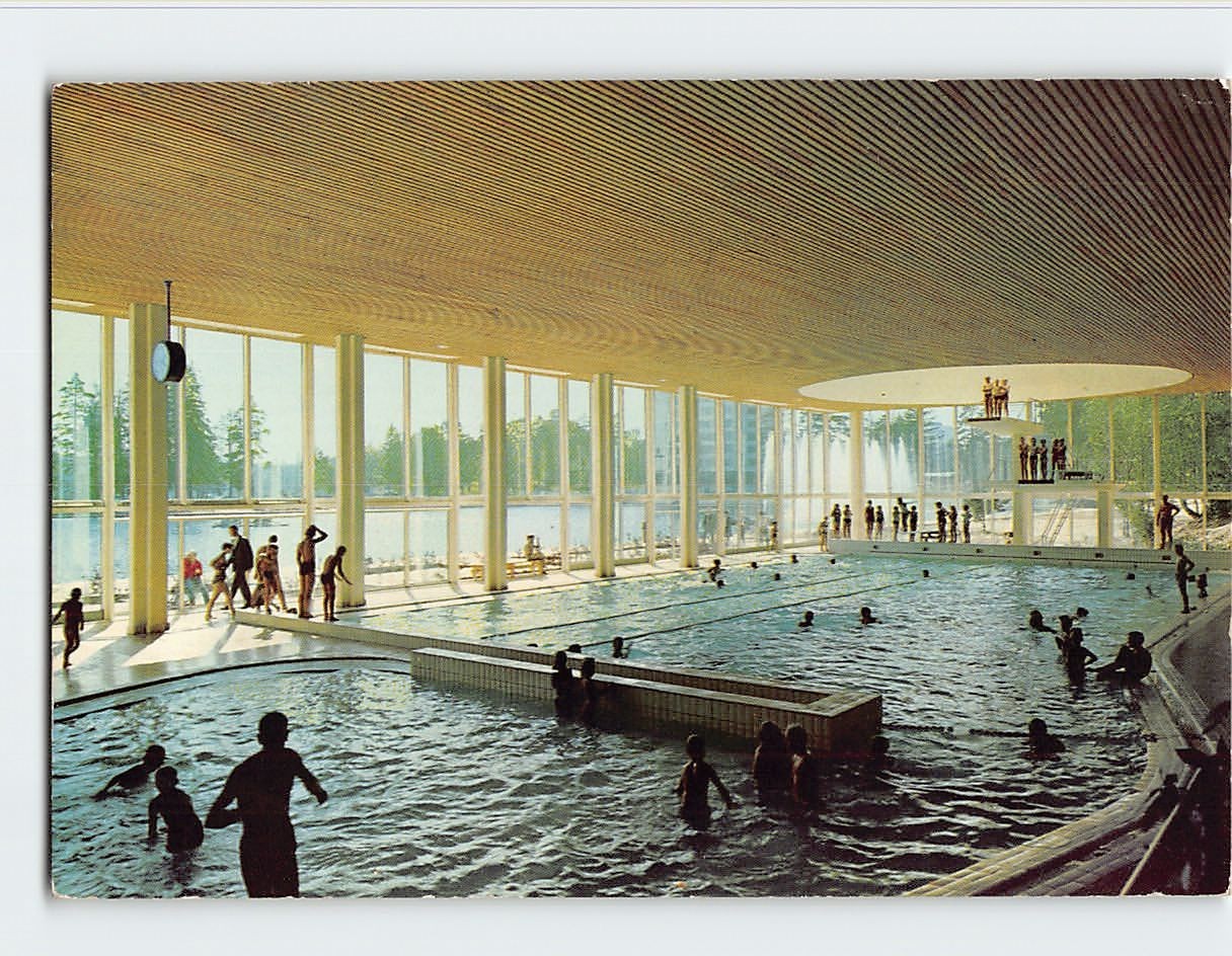 Postcard Indoor Swimming Pool Tapiola Garden City Tapiola Finland