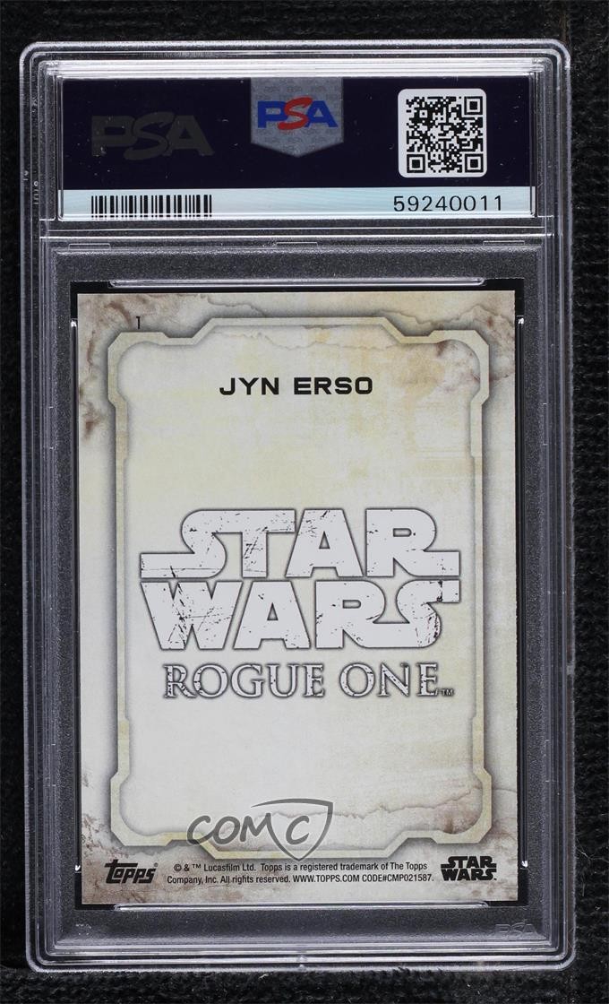 2016 Topps Star Wars: Rogue One Series 1 Jyn Erso #1 2k3