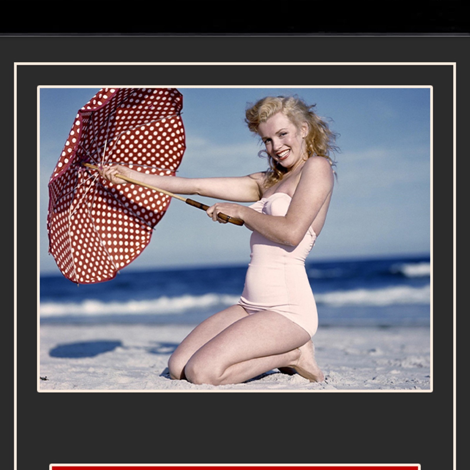Marilyn Monroe Signed Cancelled Check Framed Display