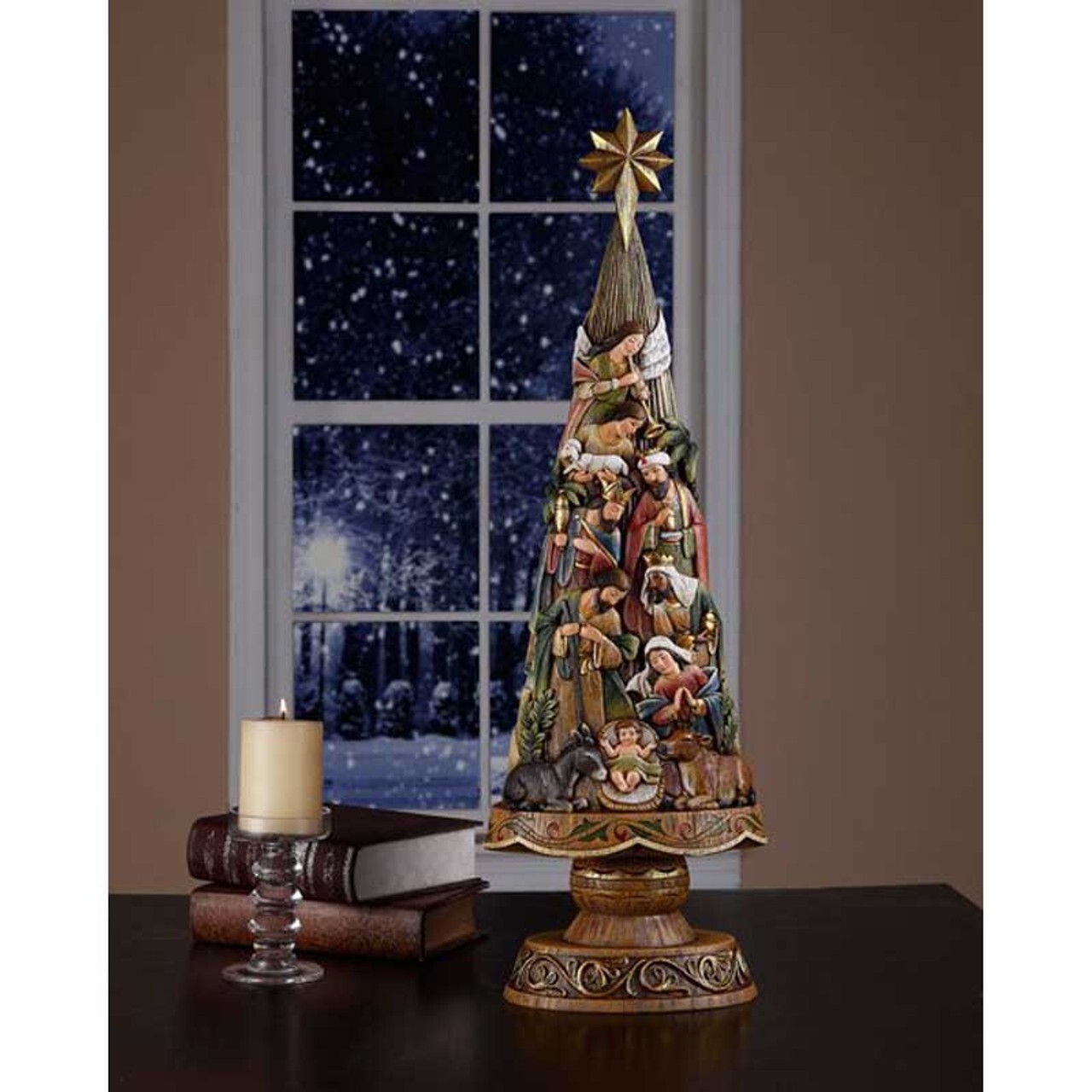 Nativity Set, Nativity Christmas Tree Figure 30″ High, Christmas Gifts