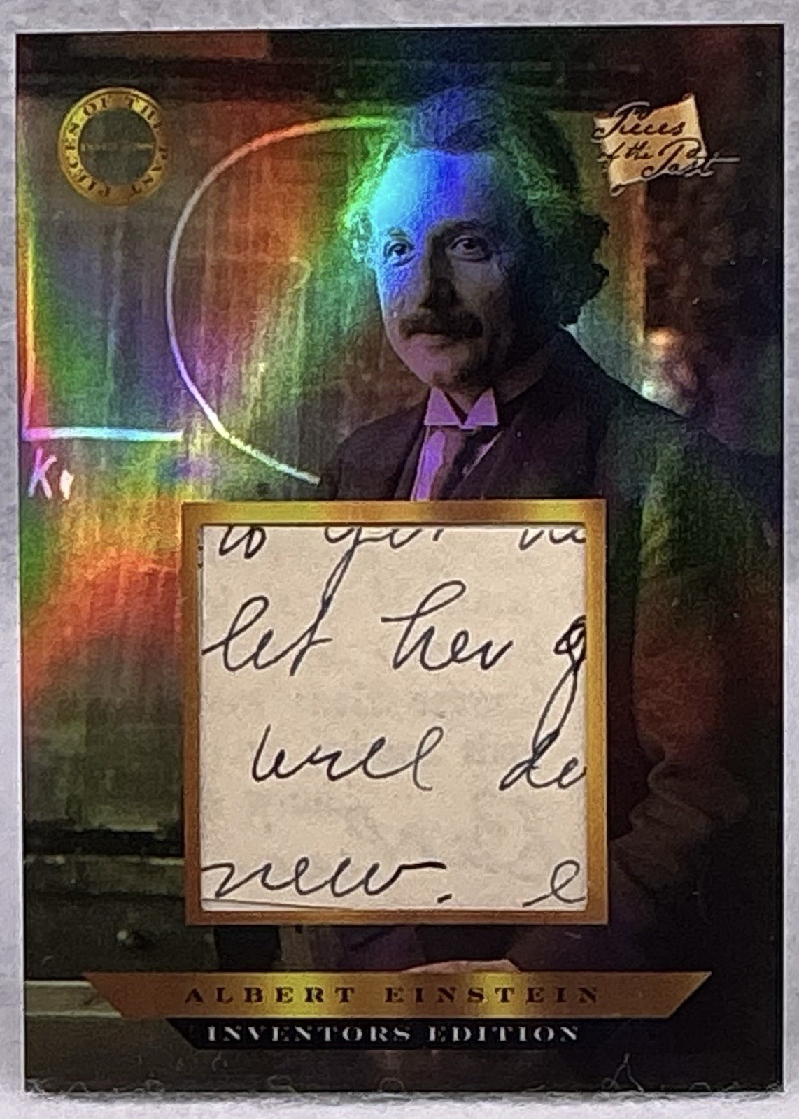 2025 Pieces Of The Past Inventors Albert Einstein Handwritten Document Relic