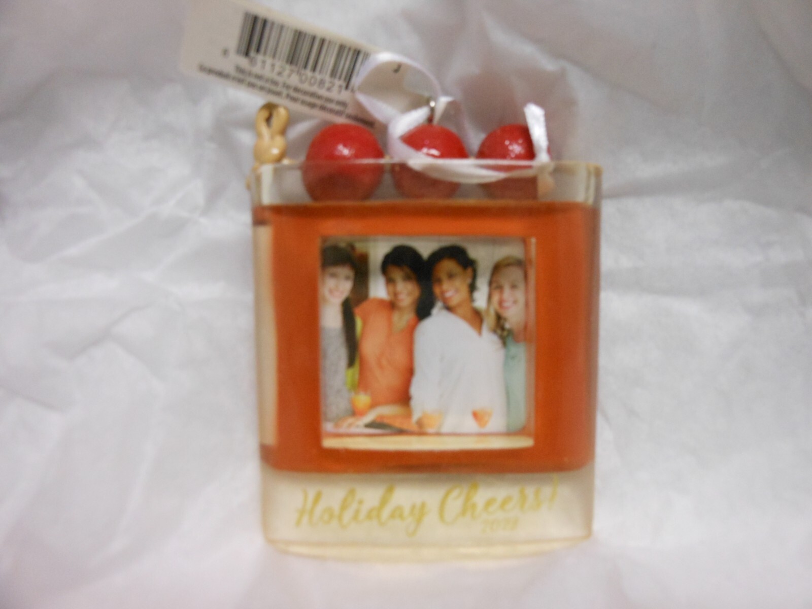 Hallmark “Holiday Cheers! Cocktail” 2023 Photo Holder Ornament NEW with Tag