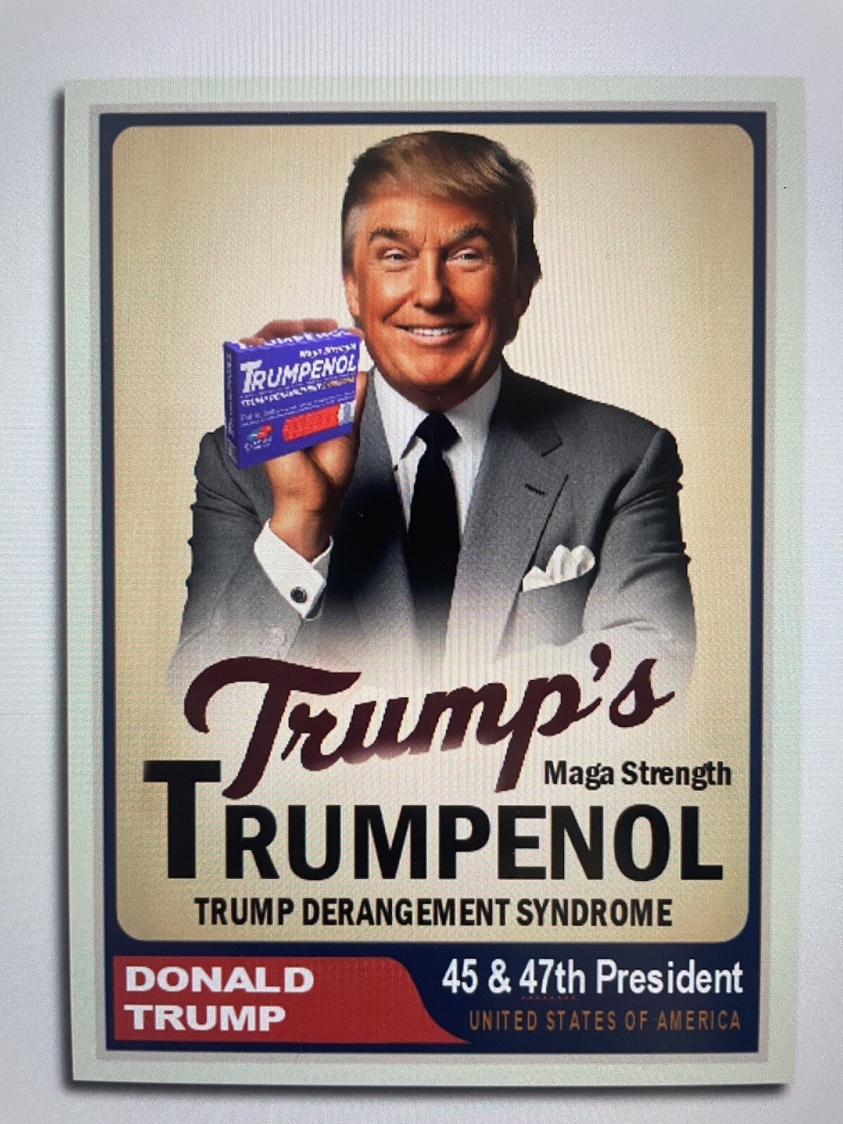 Donald Trump 2024 “Team Trump” Custom ACEO Card Trump Derangement Trumpenol