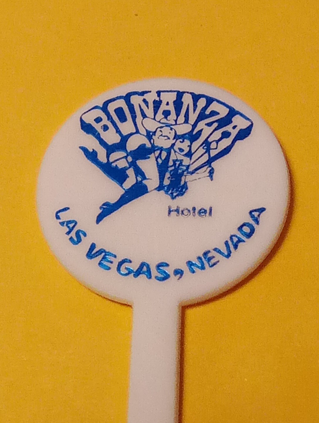 1967 – 1973 BONANZA HOTEL CASINO LAS VEGAS, NEVADA VINTAGE LOGO STIR STICK!