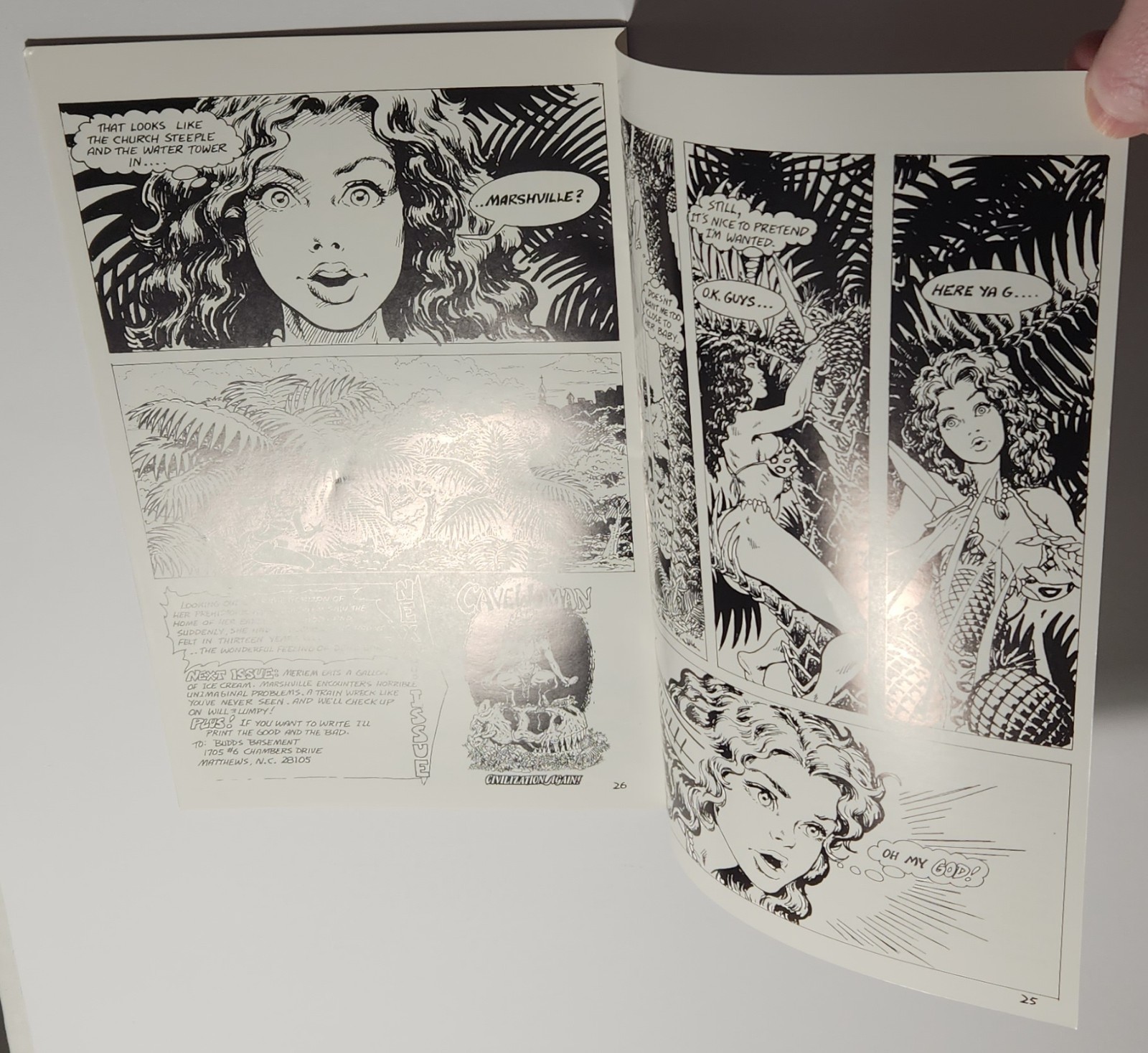 CAVEWOMAN # 1 SCARCE DOUBLE COVER 1st PRINTING 1993 Signed by BUDD ROOT Basement