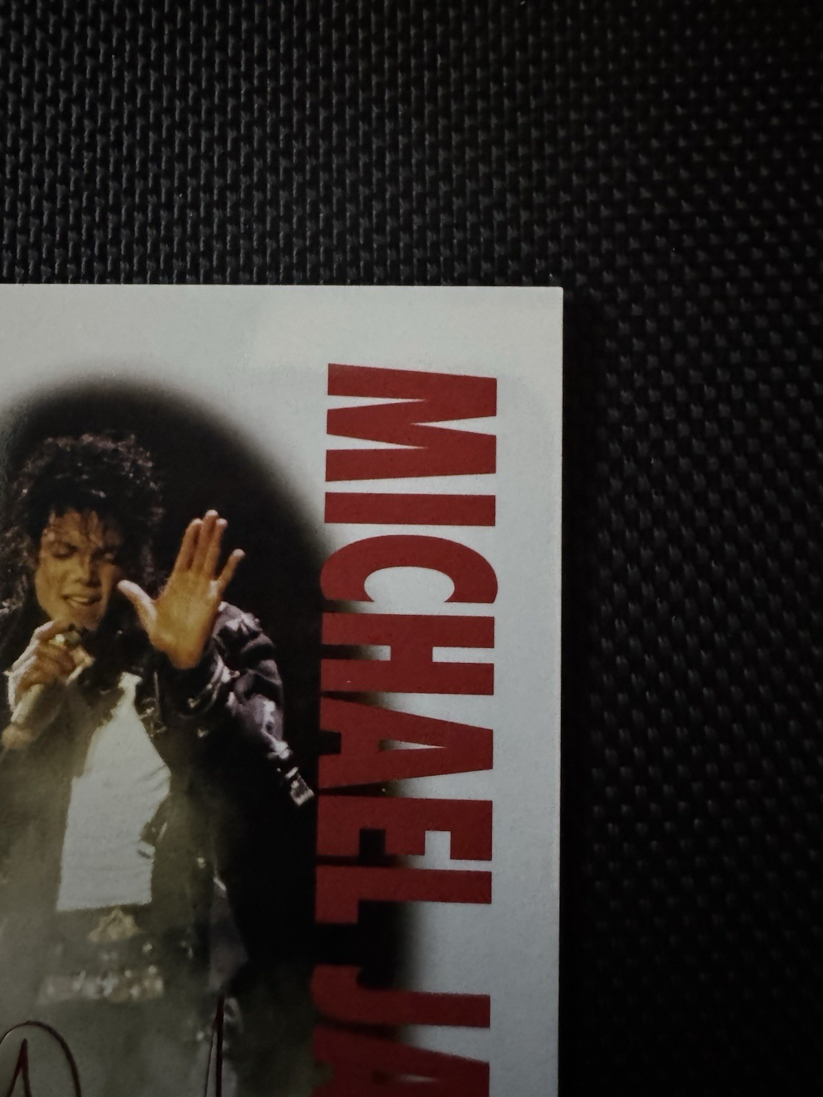 Michael Jackson Bad World Tour Keepsake Card 02/07!! Laser Signagraph