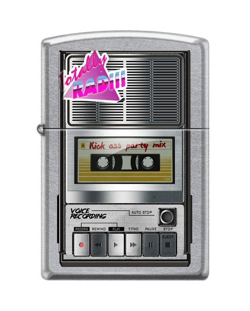 Zippo 82287 tape deck player totally rad retro vintage 80s 1980s Lighter