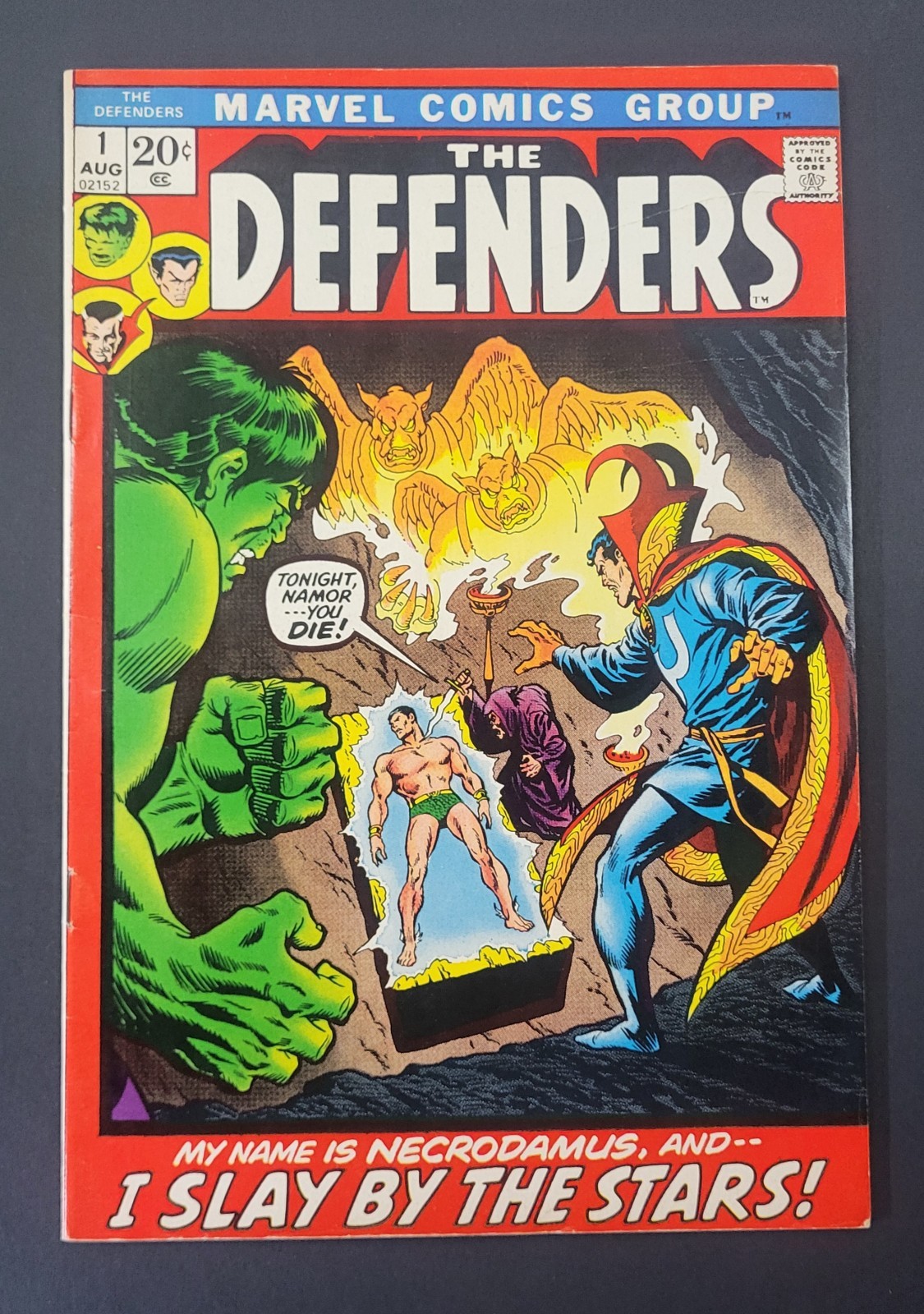 DEFENDERS #1 Higher Grade 1972 1st appearance Of necrodamus Beautiful Copy See