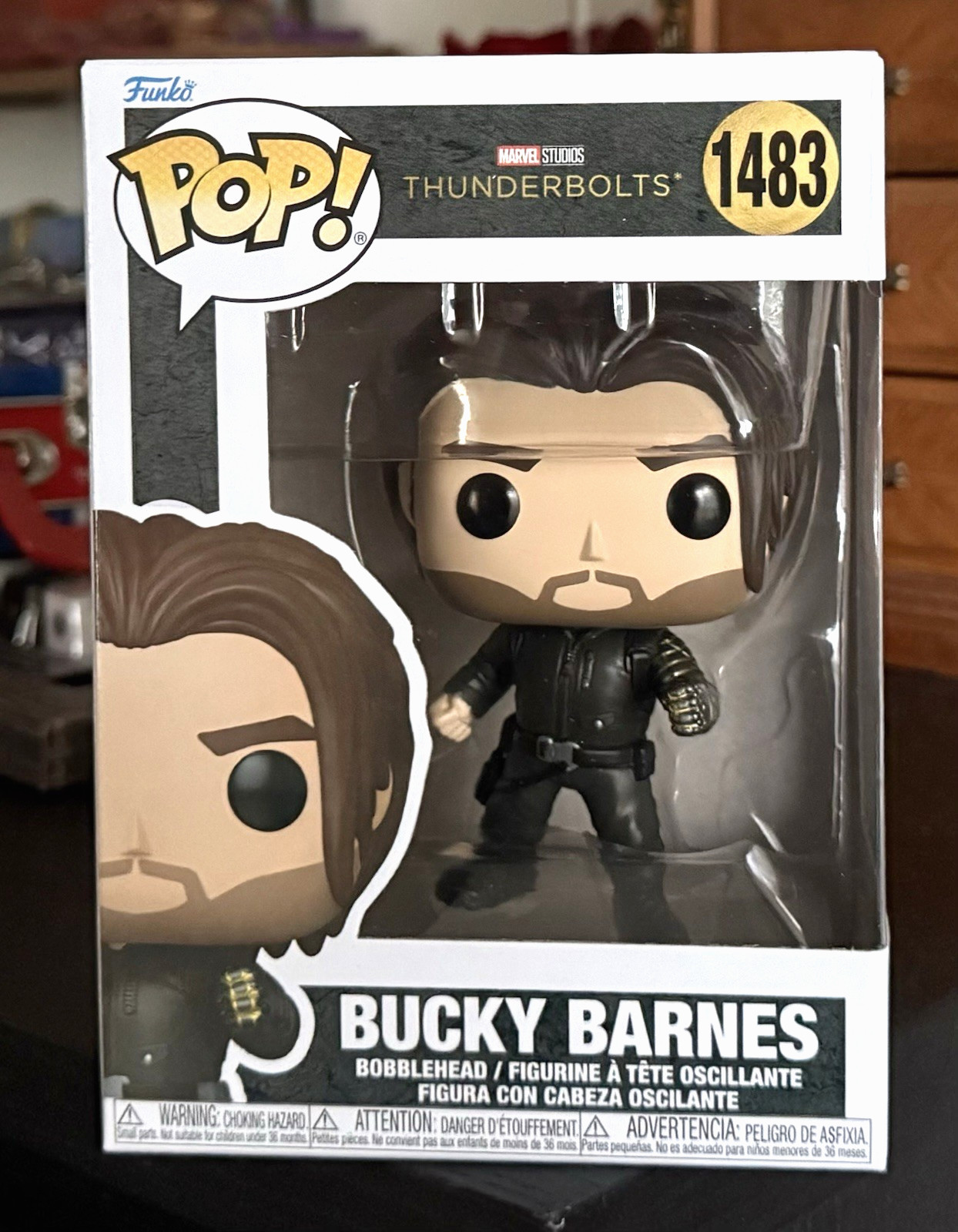 Funko Pop! Marve Studiosl: BUCKY BARNES #1483 Thunderbolts Movie w/Protector