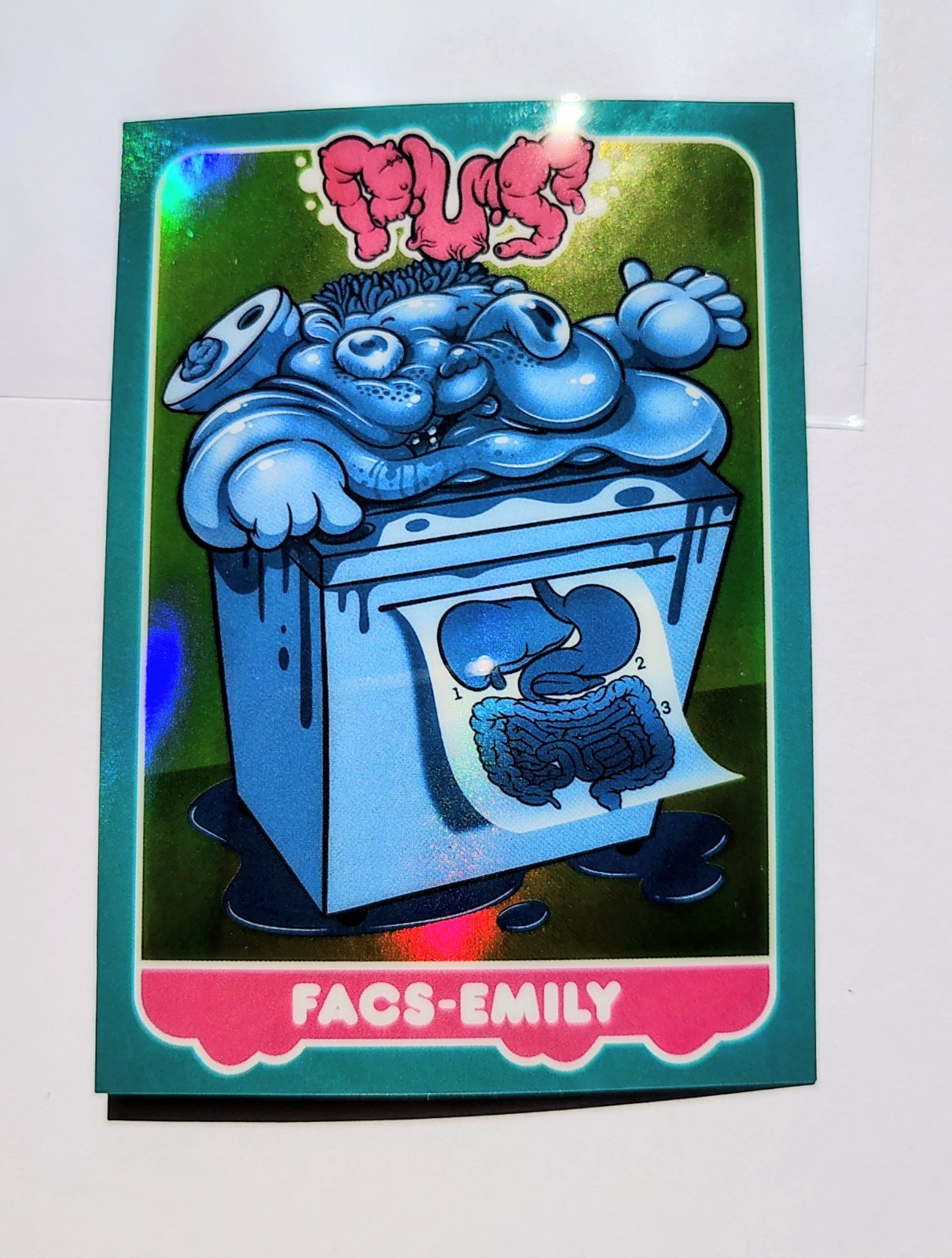 PUS Get A Grip HIT Card Of 10 Facs Emily 8/10 Poor Unfortunate Souls