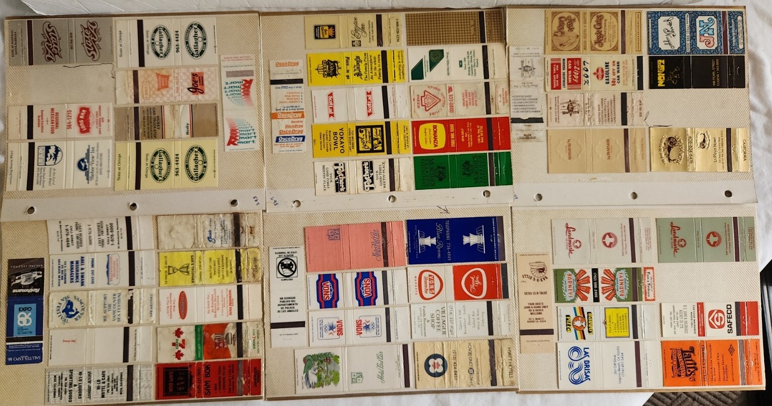 Vtg Match Book Covers Collection Bars Restaurant Hotels Advertising OVER 300