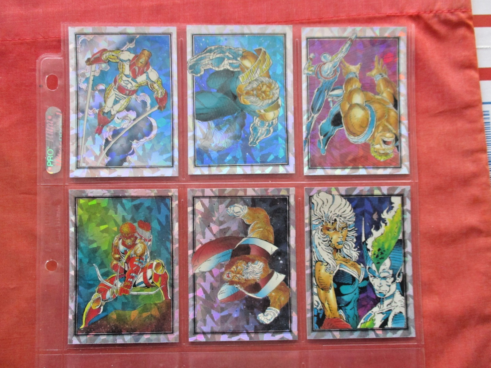 1992: Youngblood: Complete Prism Insert Card Set: CHASE SUBSET 6 CARDS B3