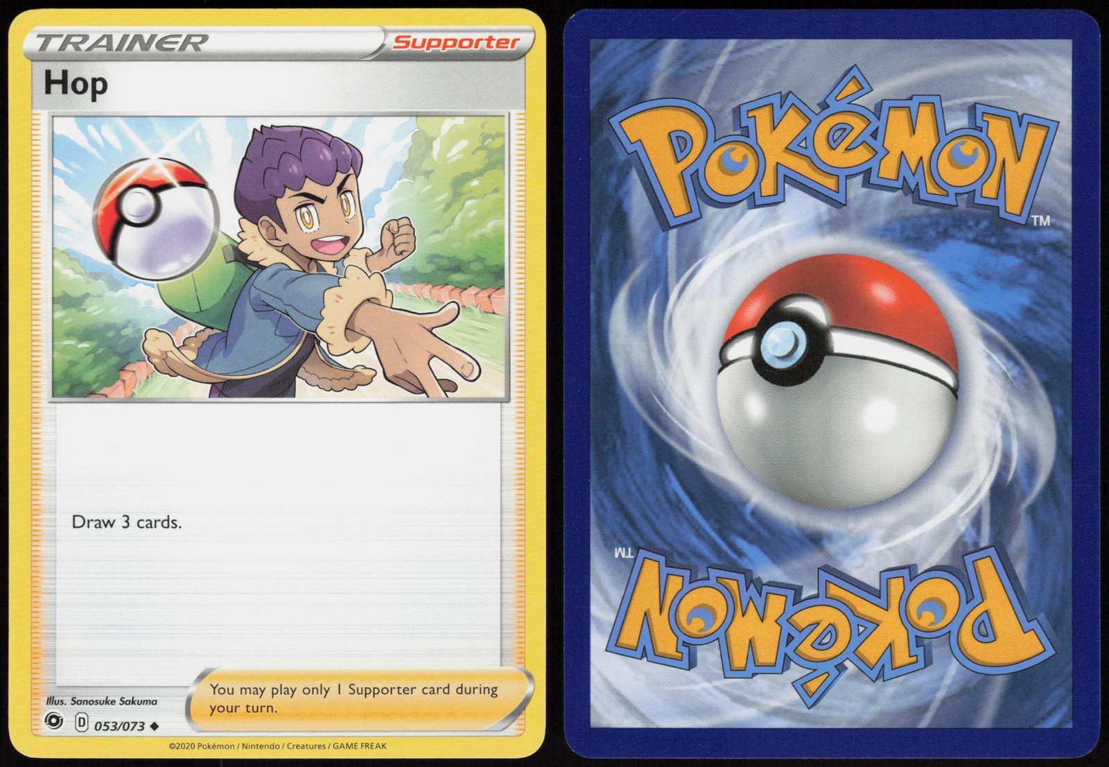 Hop 053/073 Champion’s Path Uncommon Sakuma Lightly Played