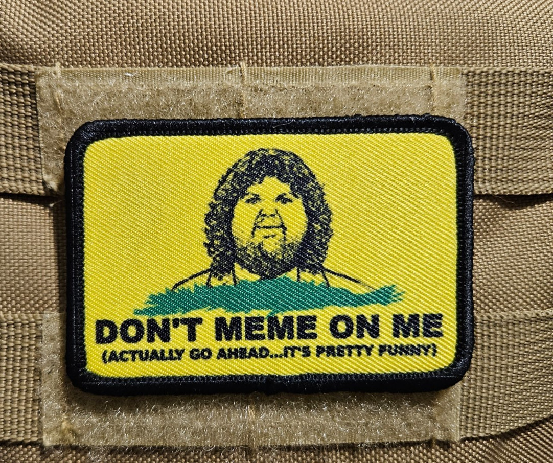 Jd vance meme dont meme on me 2″x3″ hook & loop funny patch