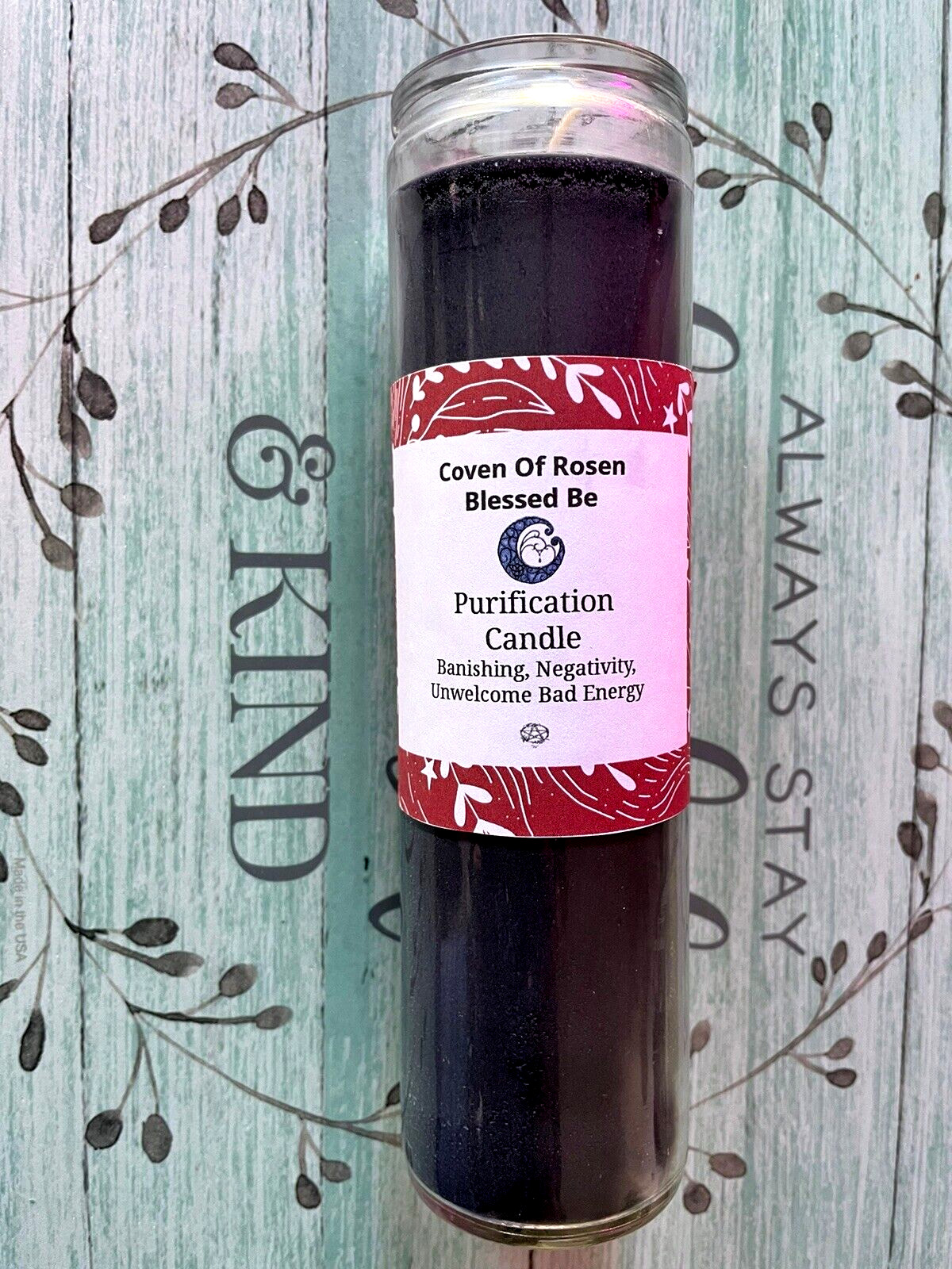 Uncrossing Spell Candle Breaks Curses, Hexes, Jinxes, Spells -Wiccan, Paganism