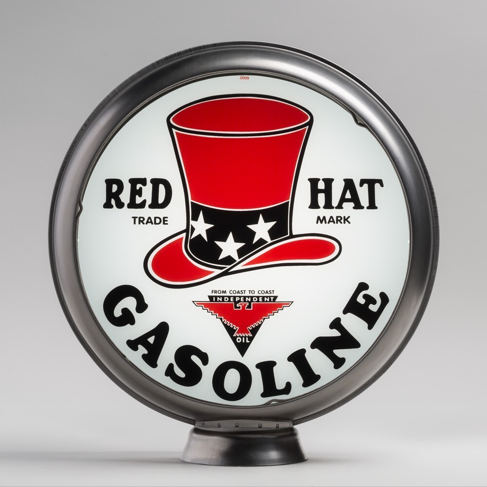 Red Hat Gasoline 13.5″ Lenses in Unpainted Steel Body (G254) FREE US SHIPPING