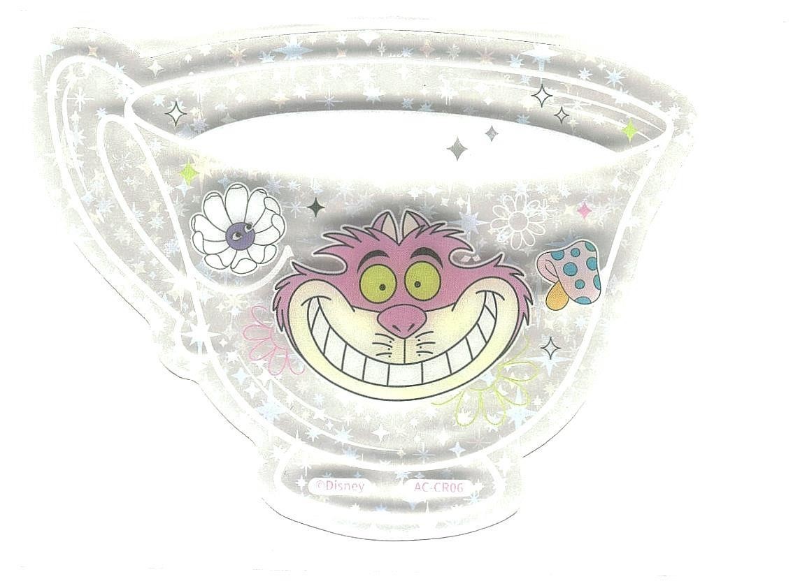 Card Fun Alice In Wonderland CR Die Cut Card Cheshire Cat