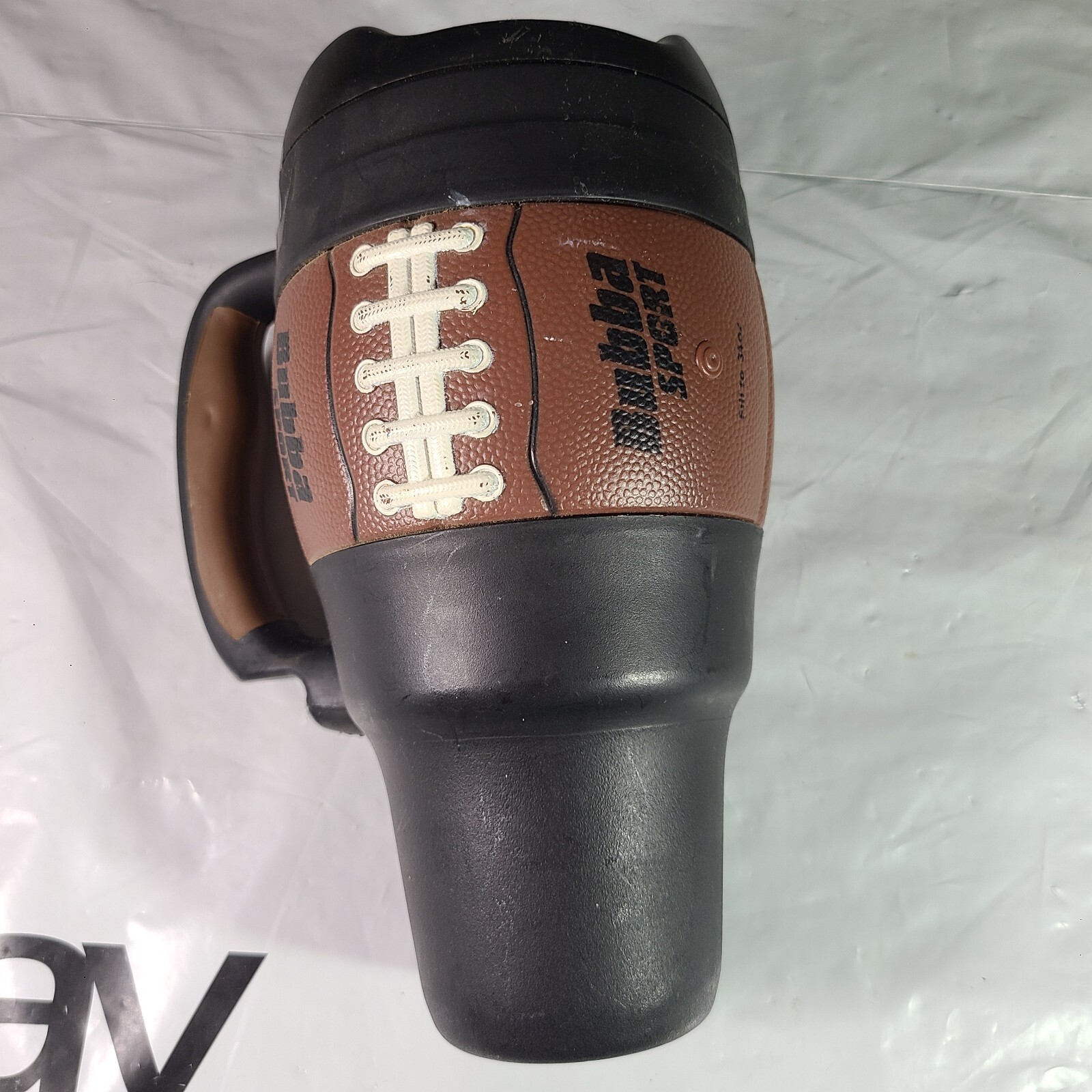 Bubba Sport Football Travel Cup 34 Oz Insulated Mug w/ Bonus Bottle Opener