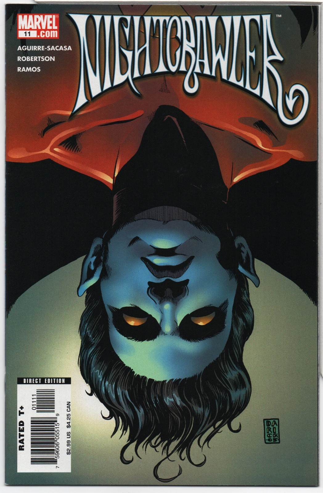 NIGHTCRAWLER #11 – DARICK ROBERTSON COVER – WINDING WAY – 2005
