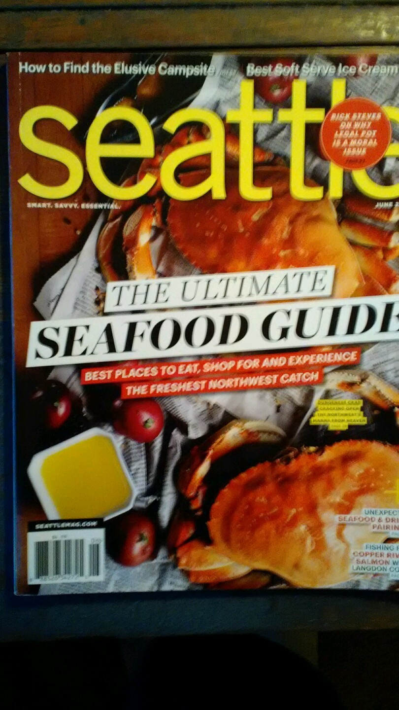 SEATTLE THE ULTIMATE SEAFOOD GUIDE MAGAZINE JUNE 2016 RARE SEAFOOD GUIDE. WA