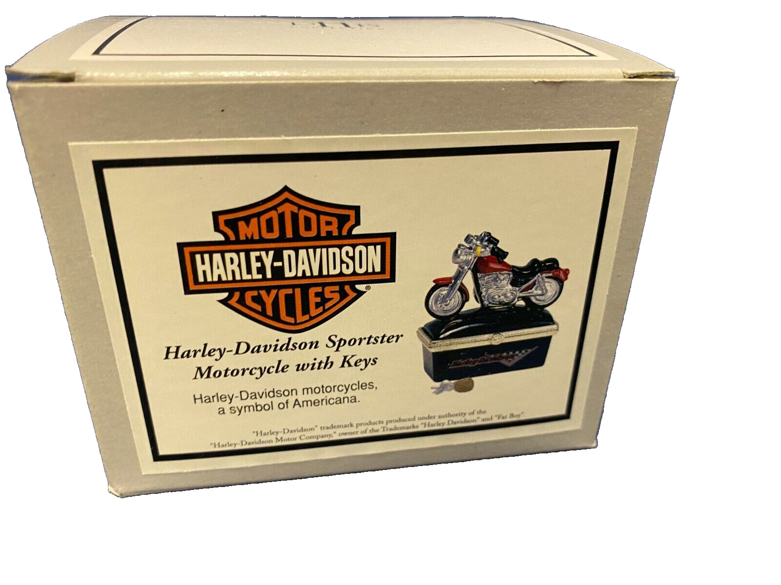 PHBs Porcelain Hinged Box Harley Davidson Motorcycles Touring and Sportster