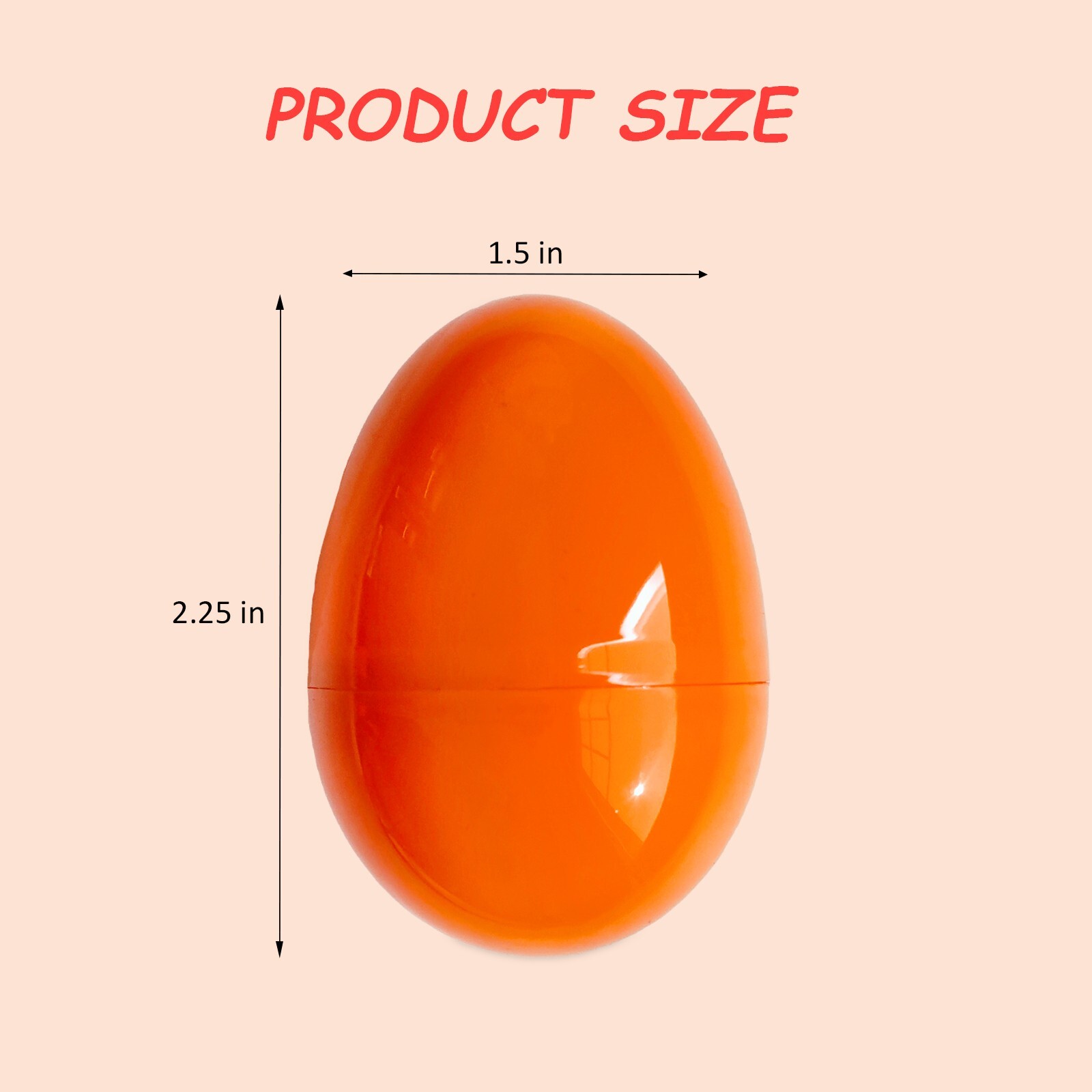 50/200 PCS 2.25″ Plastic Easter Eggs Empty Easter Eggs Fillable Bright Eggs Bulk