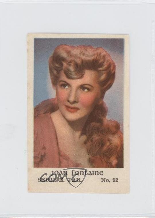 1954 Dutch Gum Serie E Joan Fontaine #92 0f3