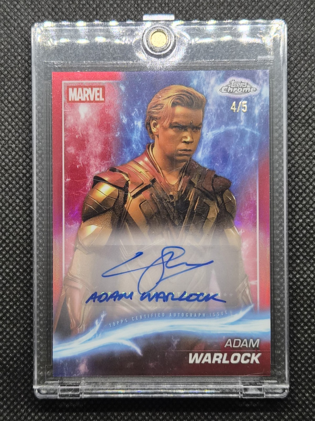 Marvel Topps Chrome Marvel Adam Warlock Inscription Auto /5